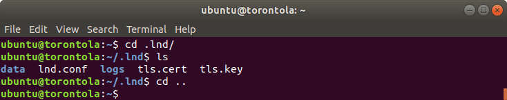 A screenshot of the command line.