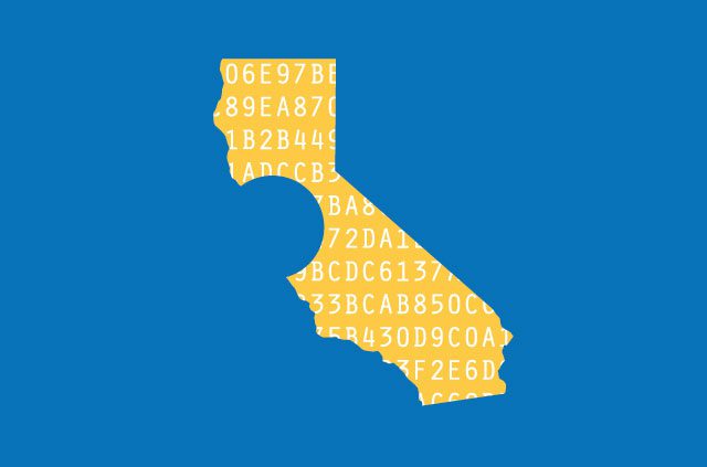 A map of California.