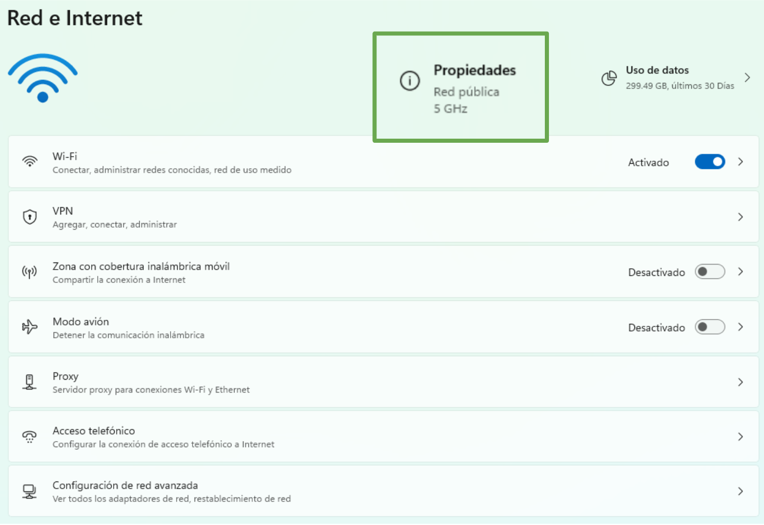 The Windows Network Internet Settings Menu Showing The Properties Button Es