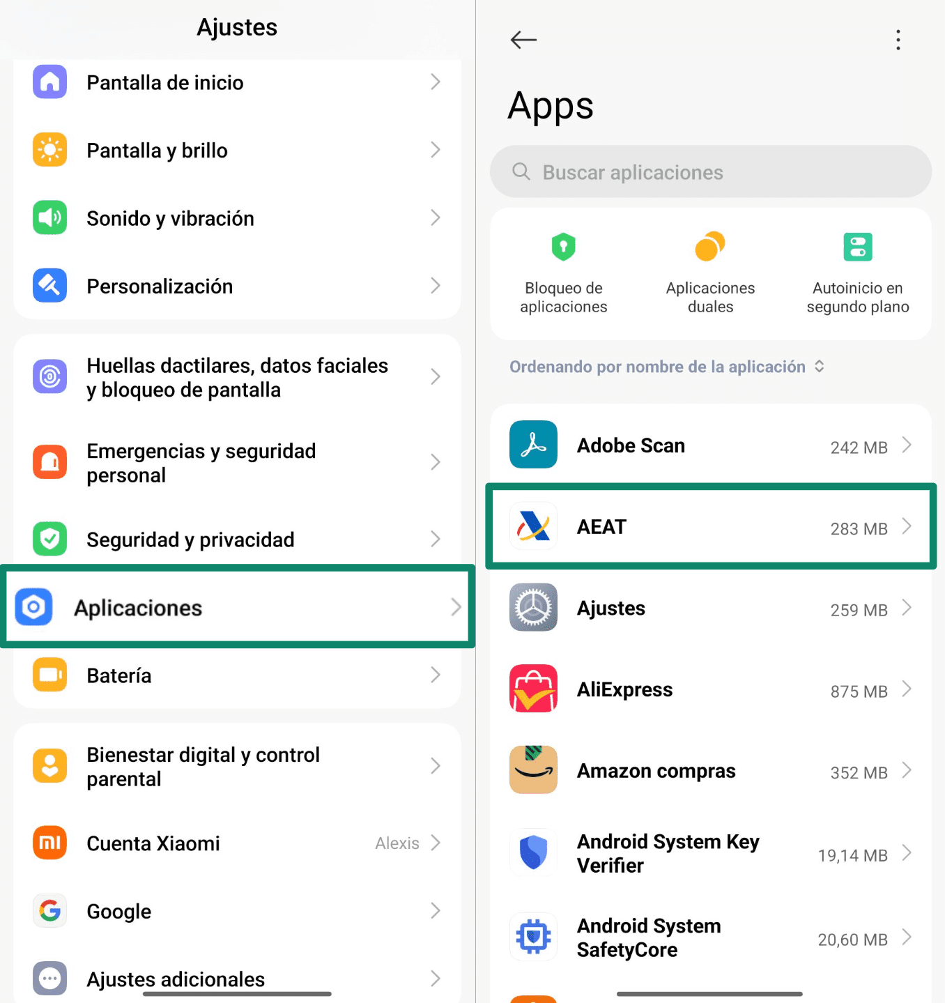 Open Settings And Tap Apps Es 1