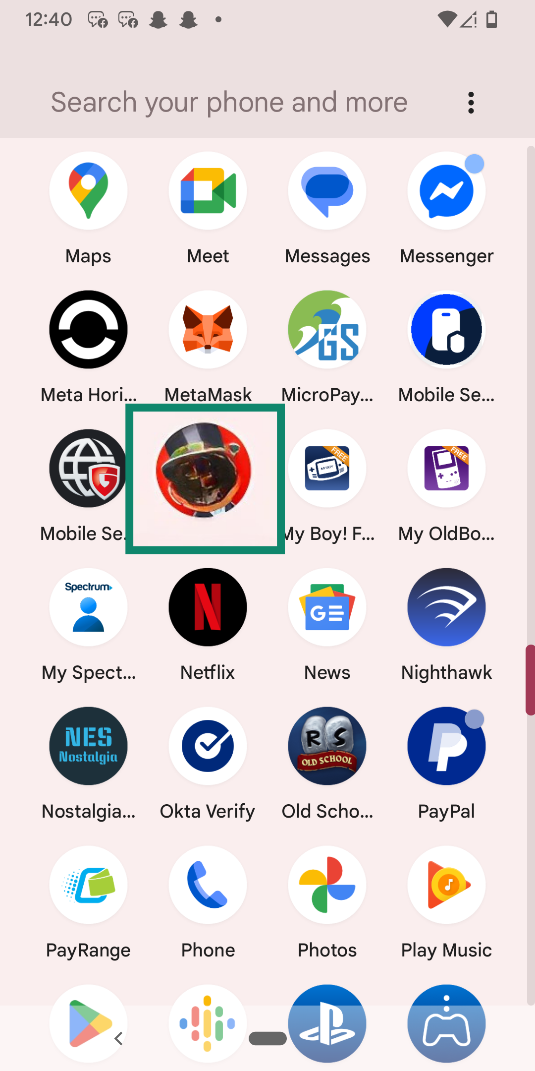Finding a bloatware app on Android