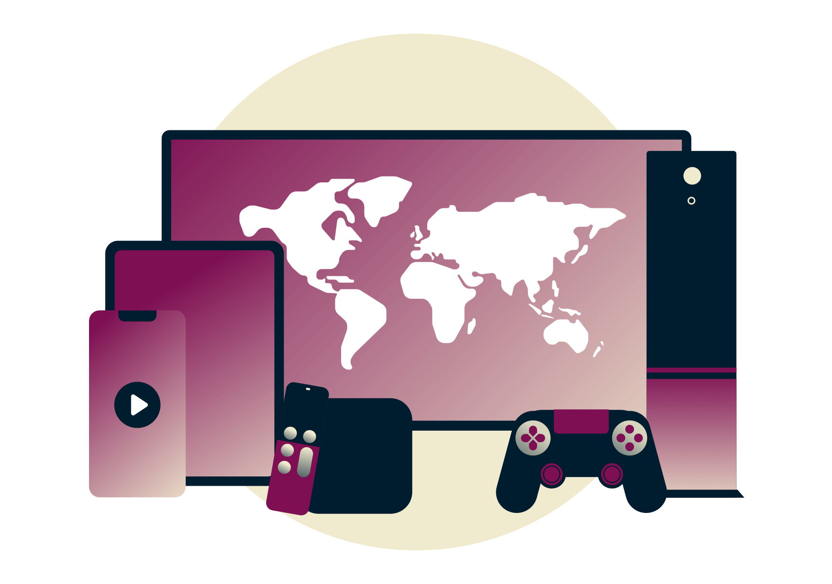 Yhdysvaltain Netflix tietokoneen näytöllä.