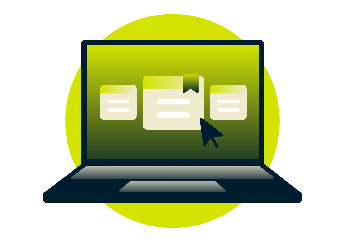 Экран ноутбука с выбором подписок на тарифный план VPN.