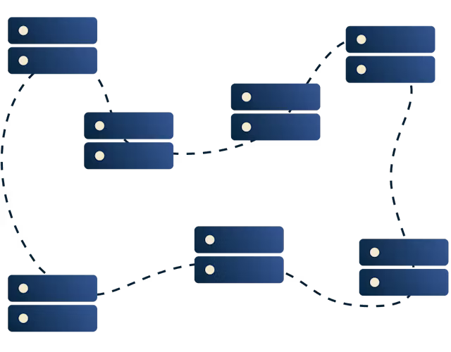 Servidores interconectados.