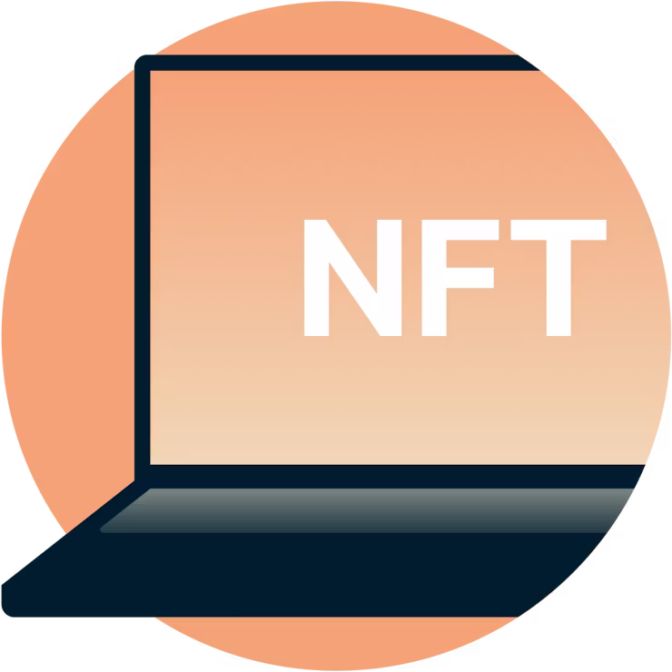 NFT на ноутбуке