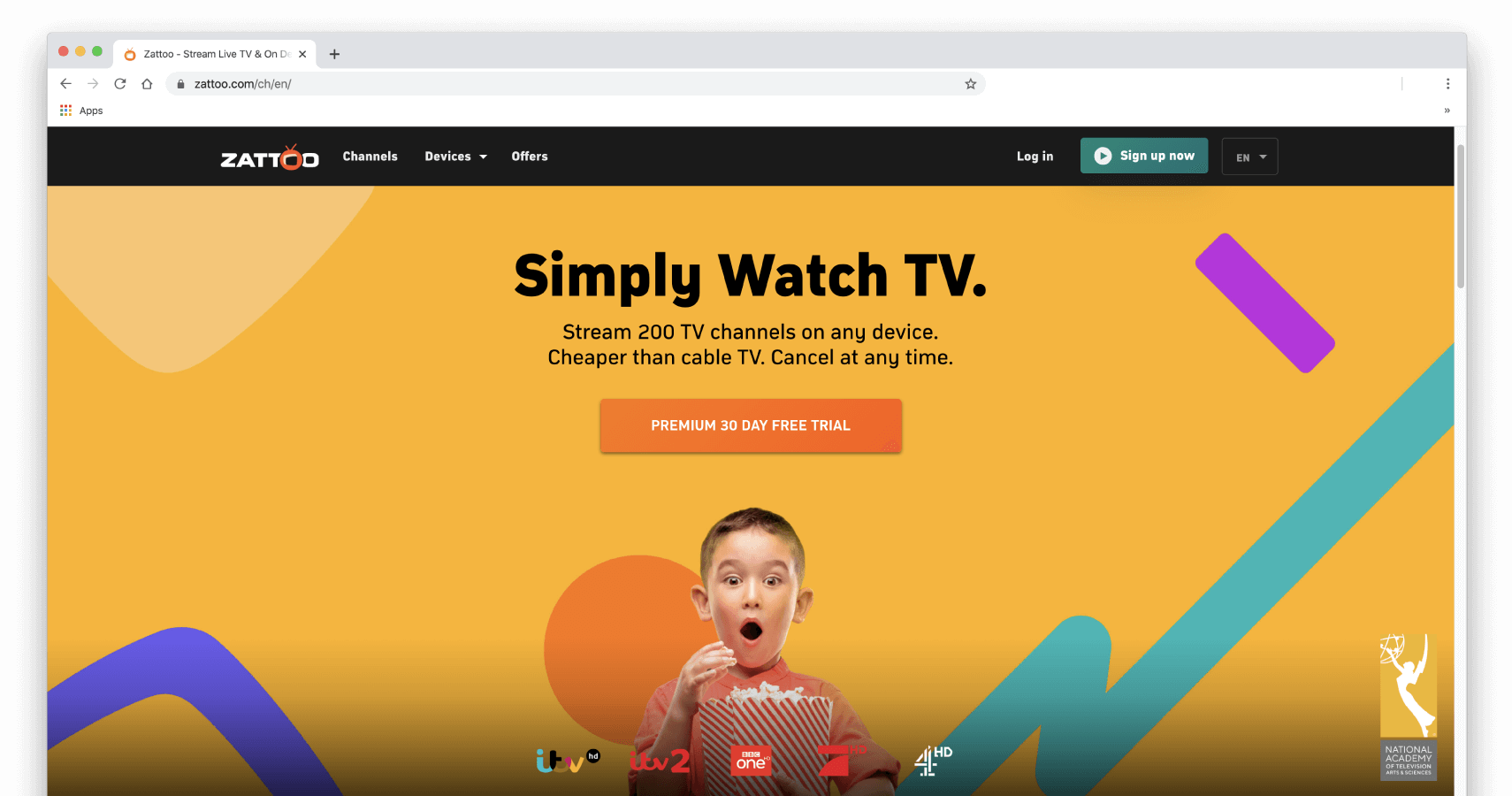 Ruutukaappaus Zattoon kotisivuilta.