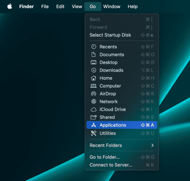 Find and open the Applications folder on macOS.