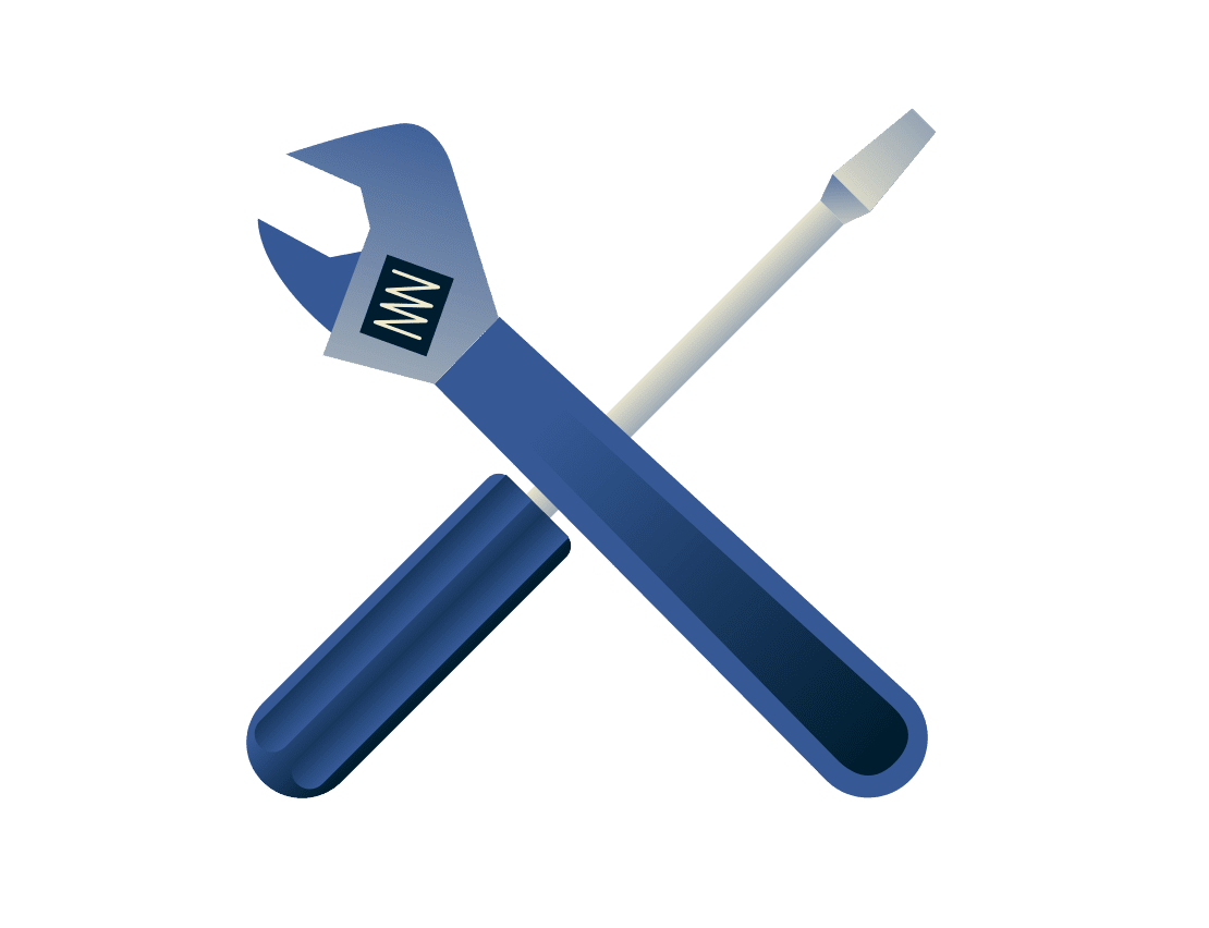 Villáskulcs és csavarkulcs.