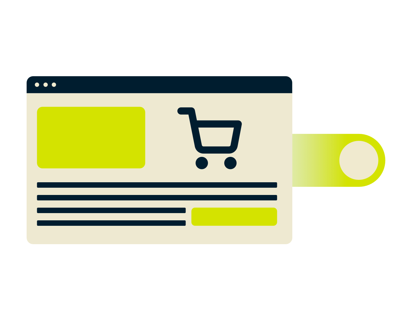 Vásárlási böngészőablak.