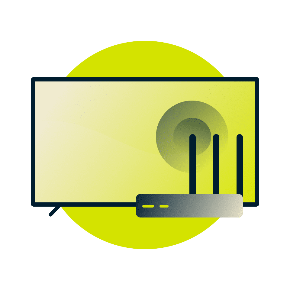 Conecte a TV inteligente a um roteador habilitado para VPN.