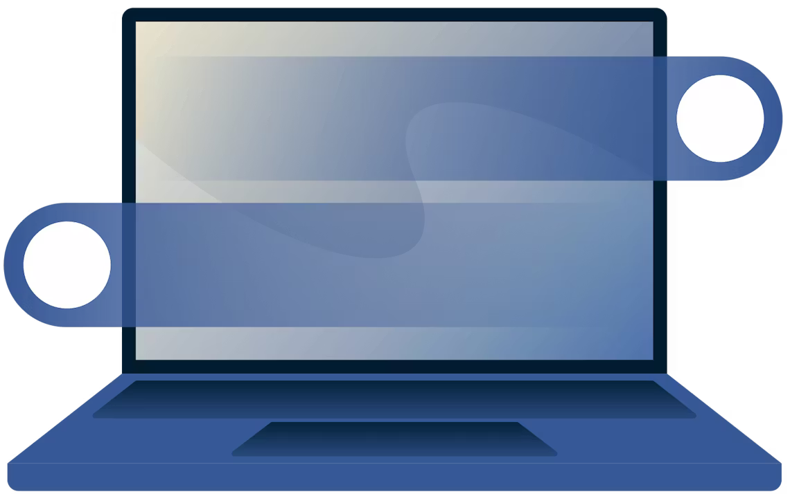 Bir dizüstü bilgisayarda hareket eden hareketleri kaydırın