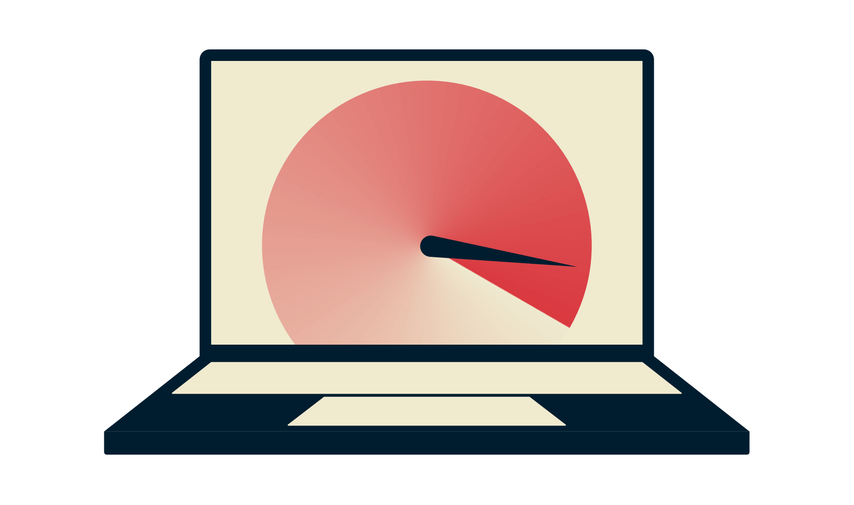 Лаптоп със скоростомер